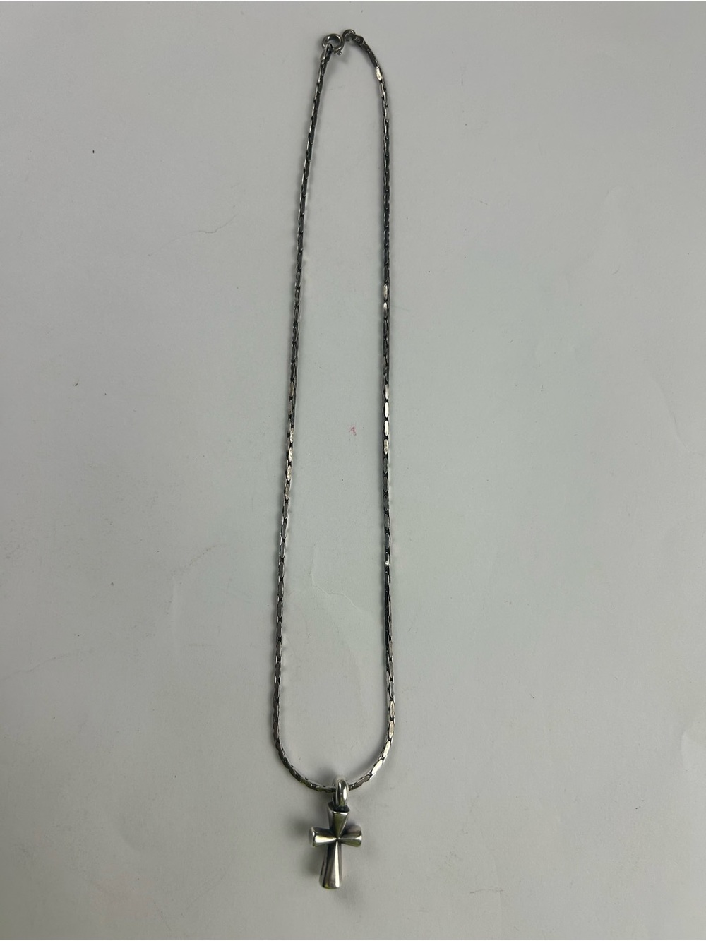 Retire James Avery Cross Stamped “JA STER” w/chain, chain is NOT JAMES AVERY